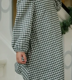 Kjole - Green Check|Konges Sløjd Best
