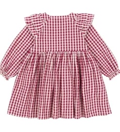 Kjole - Kim - Sangria/Butter Check|Konges Sløjd Best