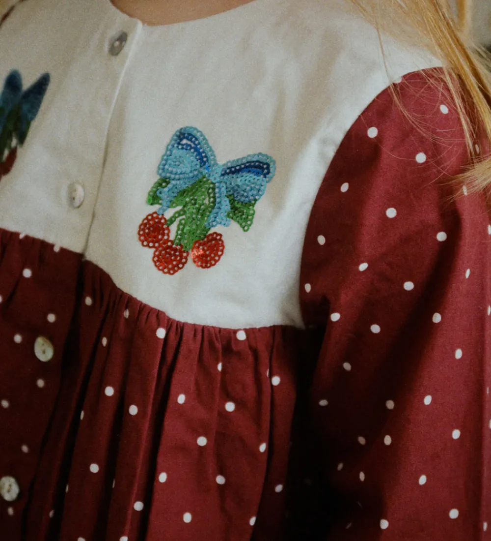 Kjole - Muna - Cabernet Dot|Konges Sløjd Hot