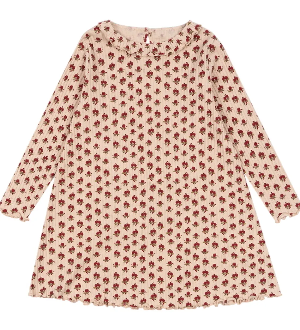 Kjole - Rib - Nia - Ruby Rose m. Hulmønster|Konges Sløjd Online