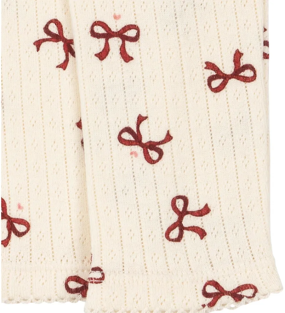 Leggings - Minnie - Bow Rouge m. Hulmønster|Konges Sløjd Hot