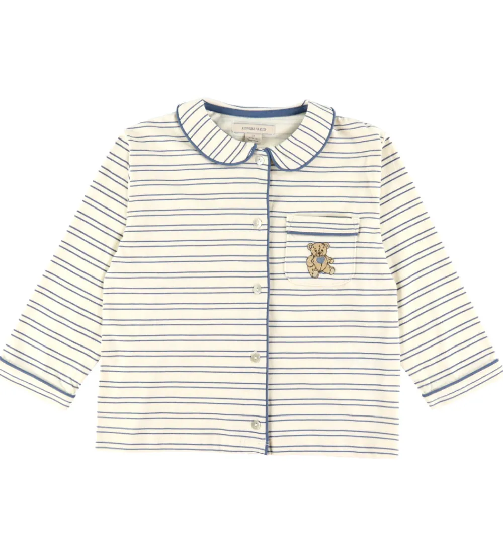 Nattøj - Pio - Indigo Butter Stripe|Konges Sløjd Online