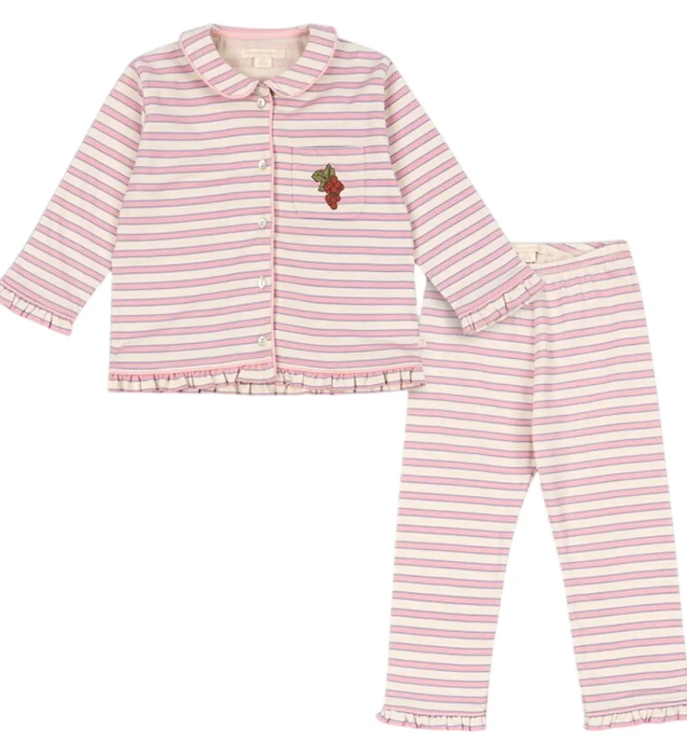 Nattøj - Pio Frill - Lolly Stripe|Konges Sløjd Hot