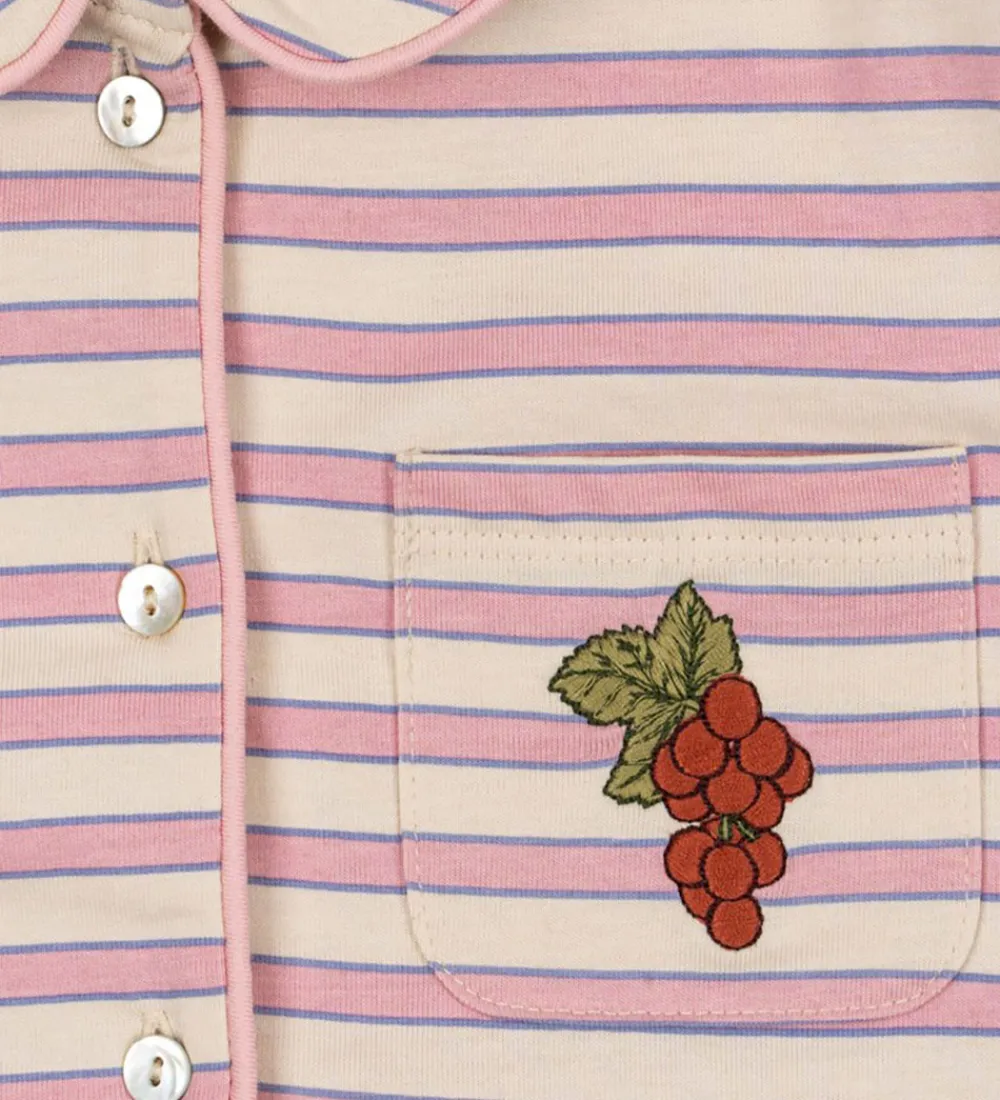 Nattøj - Pio Frill - Lolly Stripe|Konges Sløjd Hot