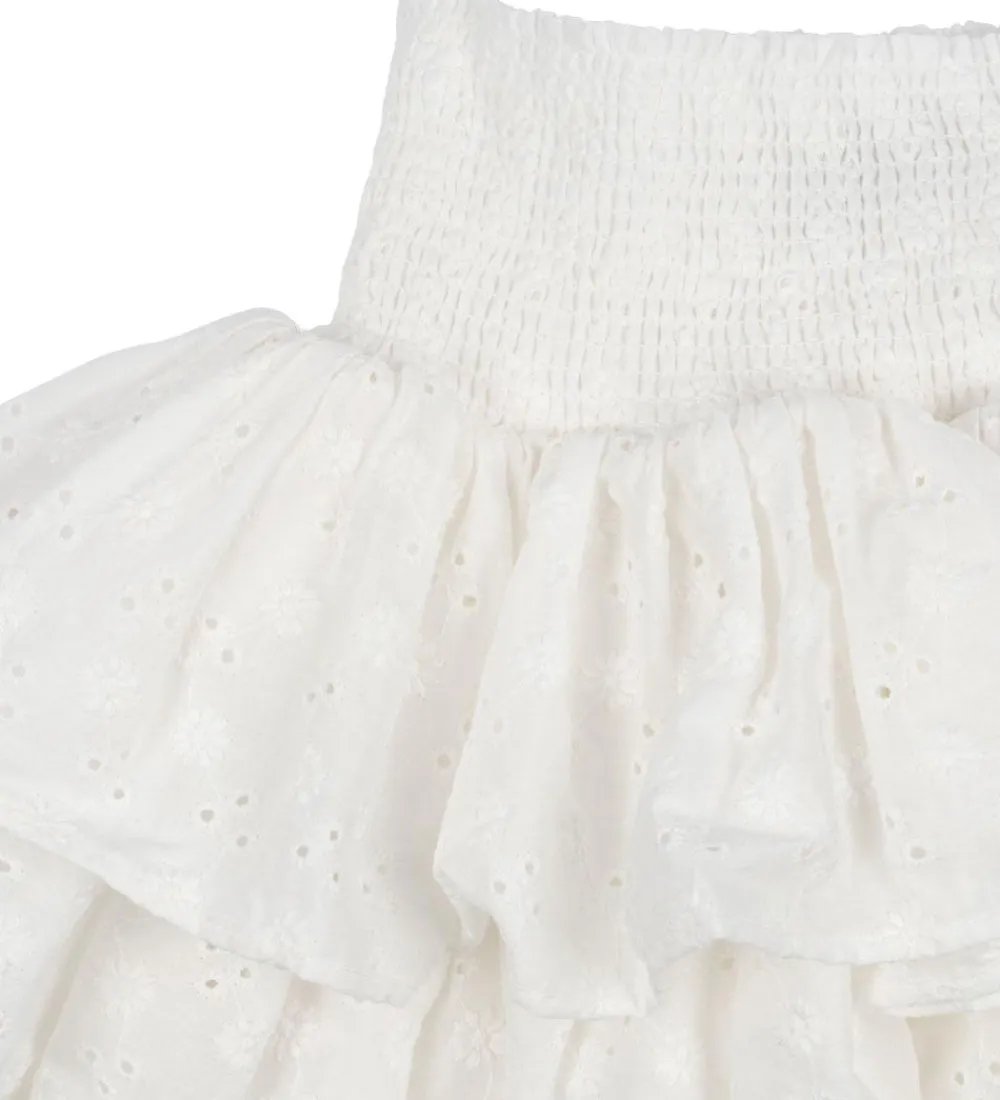 Nederdel - Lacey Smock - Optic White|Konges Sløjd Discount