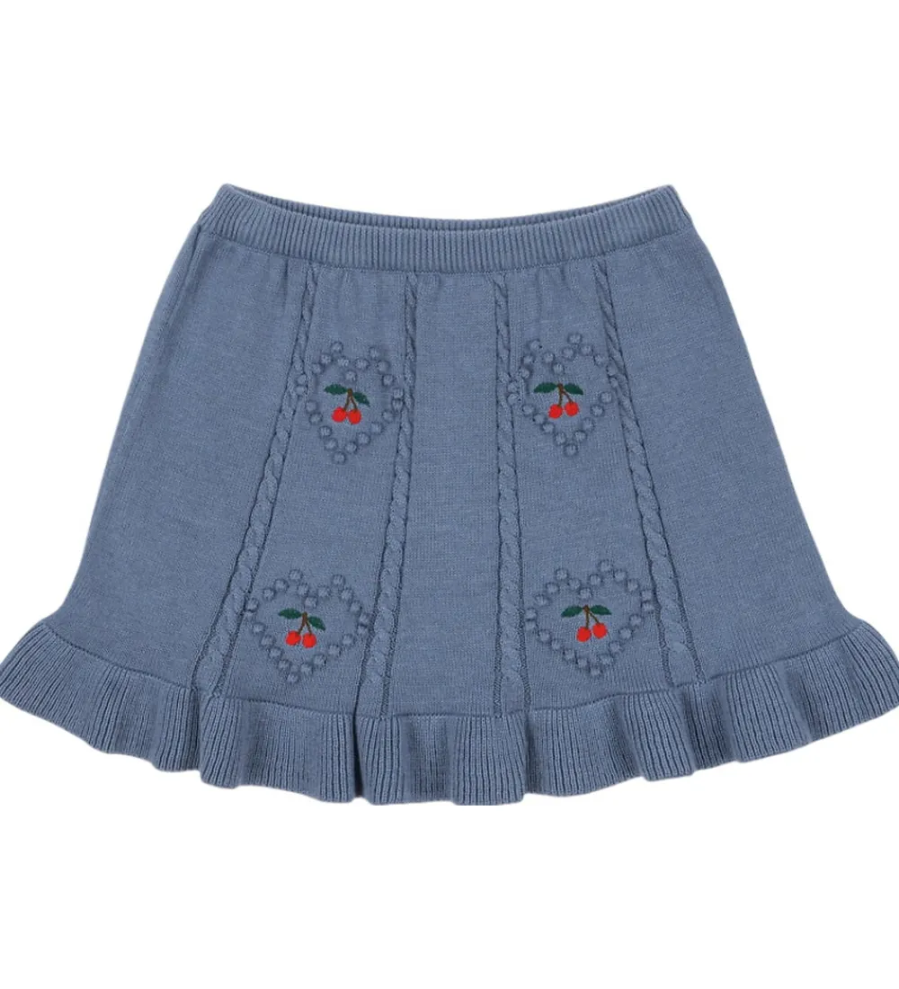 Nederdel - Strik - Soleil - Country Blue|Konges Sløjd Sale