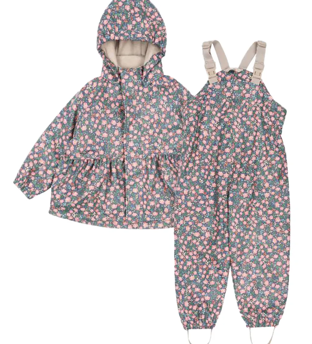 Regntøj m. Seler/Fleece - PU - Palme - Kyoto|Konges Sløjd Sale