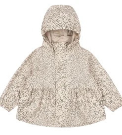 Regntøj m. Seler/Fleece - PU - Rainy Palme - Milk T|Konges Sløjd Outlet