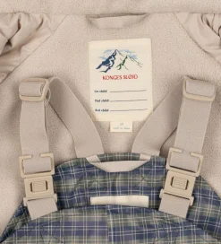 Regntøj m. Seler/Fleece - Palme - Laurel Blue Check|Konges Sløjd Clearance