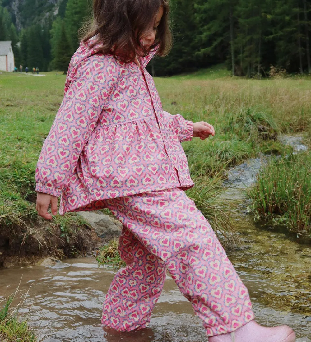 Regntøj m. Seler/Fleece - Palme - Felice Rose|Konges Sløjd Clearance