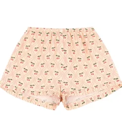 Shorts - Musselin - Coco - Cherry Pink Motif|Konges Sløjd Outlet