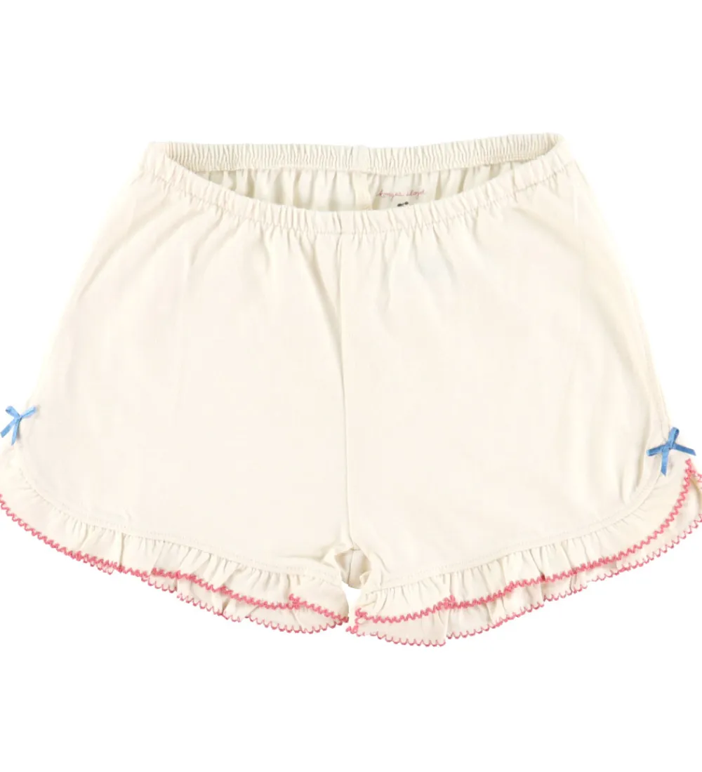 Shortssæt - T-shirt/Shorts - Famo Frill - Ecru|Konges Sløjd New