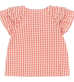 Skjorte - Kim Frill - Flamingo Plume Check|Konges Sløjd Clearance