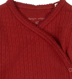 Slå-om Body l/æ - Minnie Newborn - Red Dahlia m. Hu|Konges Sløjd Discount