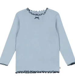 Sæt - Bluse/Leggings - Rib - Rivi - Blue Fog|Konges Sløjd Sale