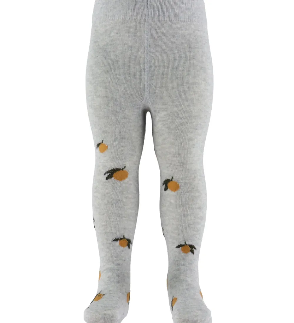 Strømpebukser - 2-pak - Jaquard - Lemon|Konges Sløjd Discount