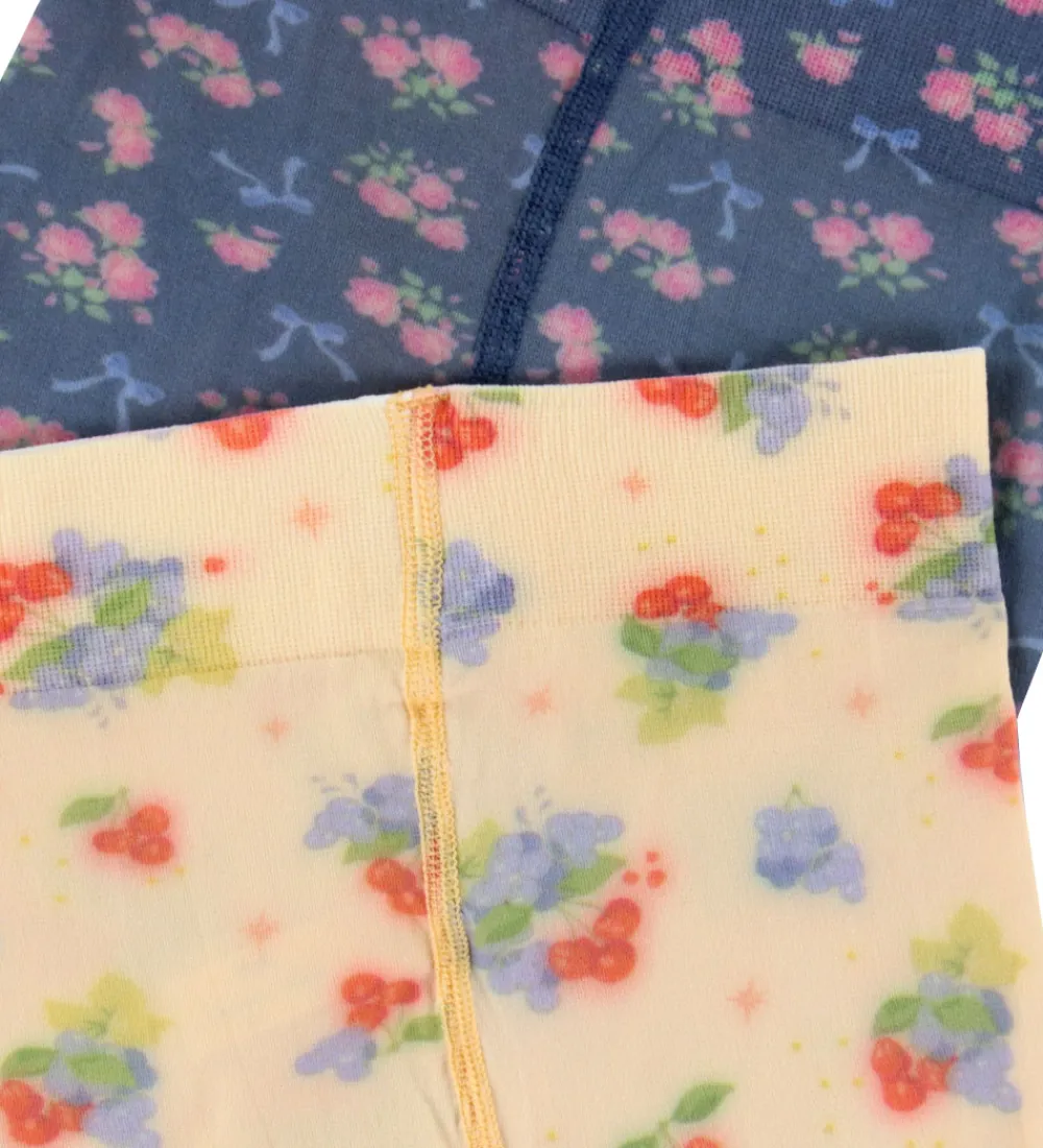 Strømpebukser - Nylon - 2-pak - Verona Blues|Konges Sløjd Online