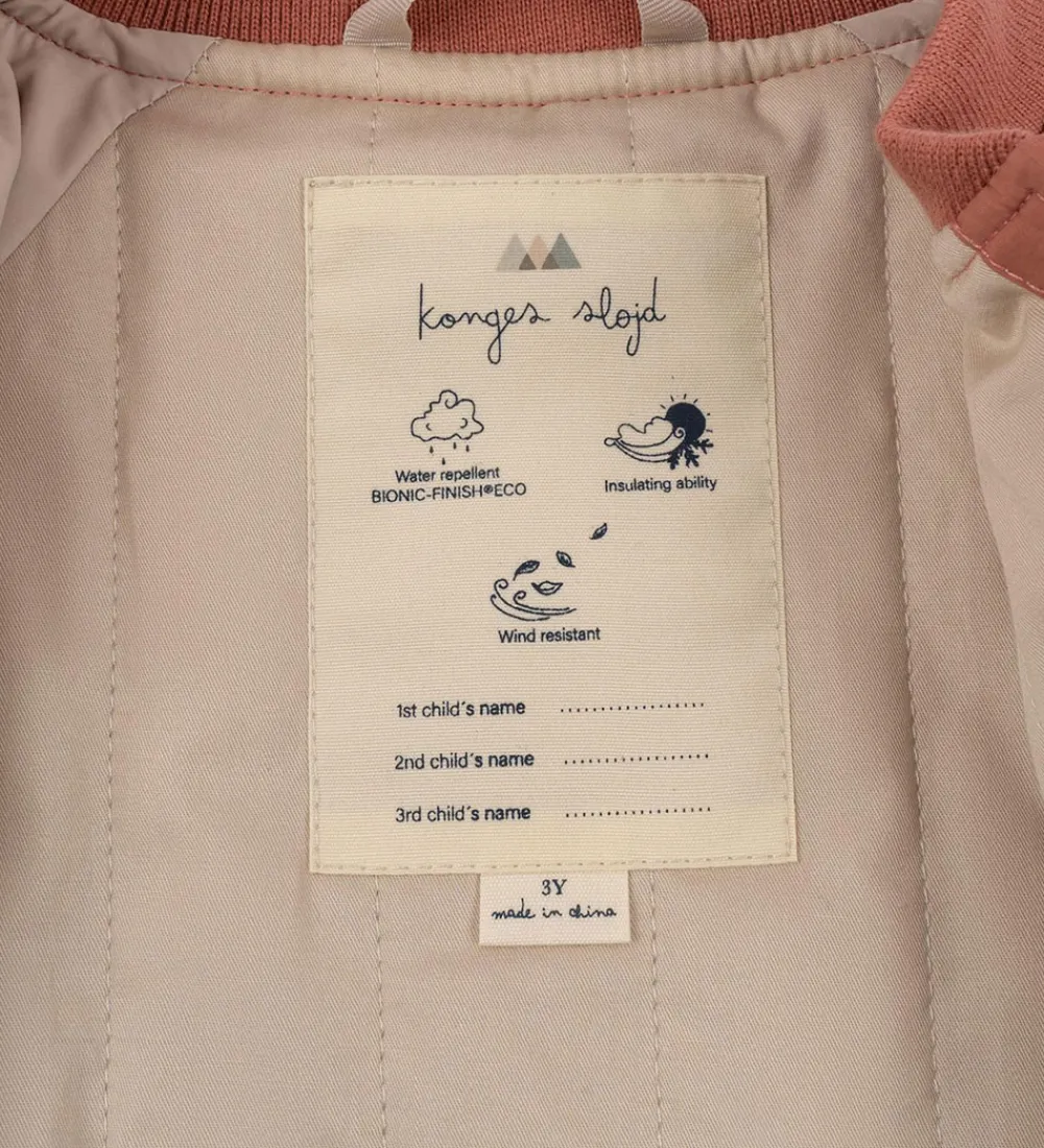 Termojakke - Juno Bomber - Canyon Rose|Konges Sløjd Online