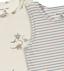 Undertrøjer - 2-pak - Gots - Kubi/Stripe Bluie|Konges Sløjd Online
