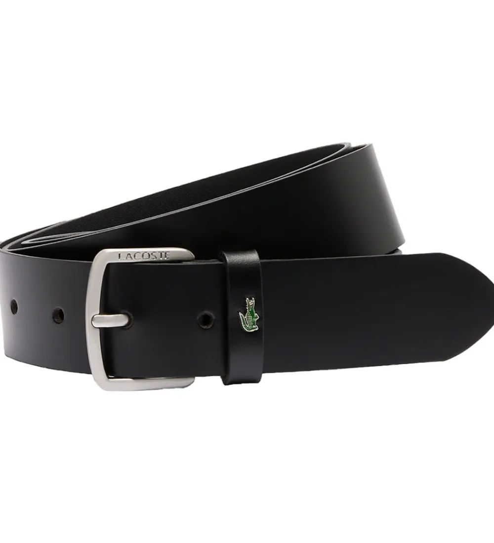 Bælte - Læder - Sort|Lacoste Outlet