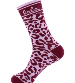 Strømper - Sanira - Burgundy Leo|Lala Berlin Online