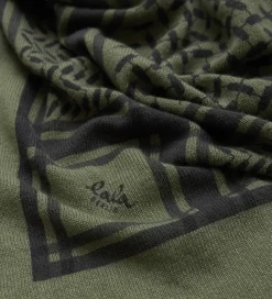 Tørklæde - 162x85 - Triangle Trinity - Moss/Asphalt|Lala Berlin Hot