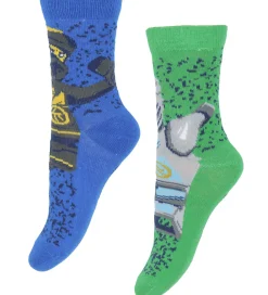 LEGO® Ninjago Strømper - 5-pak - LwaGan - Blå/Grøn|LEGO® Wear Clearance