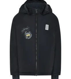 LEGO® Ninjago Vinterjakke - LWJesse 607 - Sort m. Print|LEGO® Wear