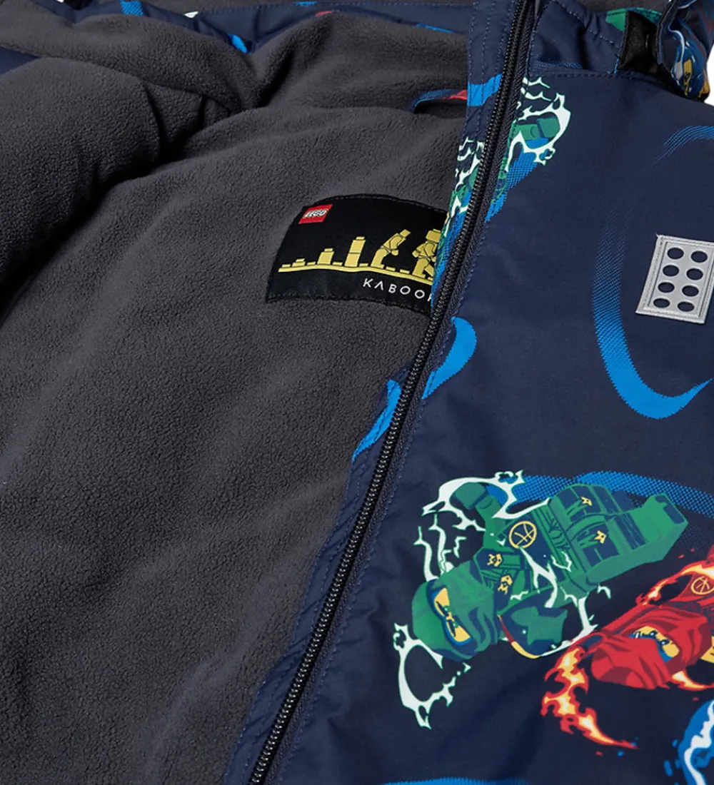 LEGO® Ninjago Vinterjakke - LWJaz 712 - Navy m. Ninjaer|LEGO® Wear Online