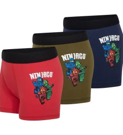 Ninjago Boxershorts - 3-pak - LwaGan - Blå/Rød/Grøn|LEGO® Wear Discount