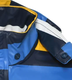 Regnjakke - PU - LWJonathan 102 - Blå m. Striber|LEGO® Wear