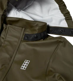 Regntøj m. Seler - PU - LWJivan 200 - Dark Khaki|LEGO® Wear Discount
