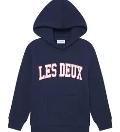 Hættetrøje - Aidan - Dark Navy Blue m. Logo|Les Deux New