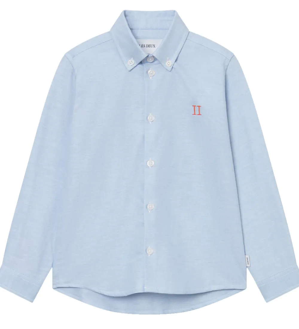 Skjorte - Konrad Contrast Oxford - Light Blue|Les Deux Outlet