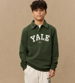 Sweatshirt - Polo - Yale - Grøn/Ivory|Les Deux Online
