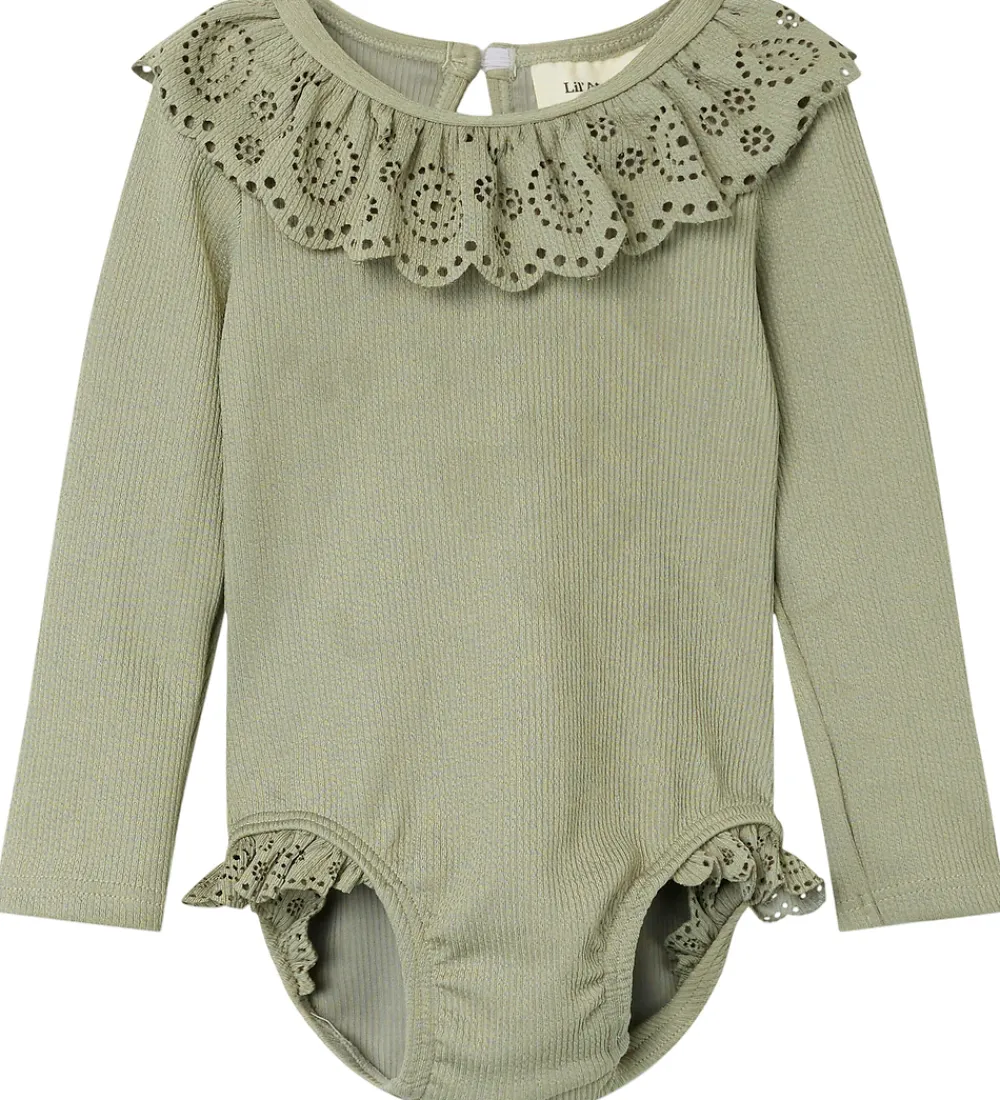 Lil' Atelier Badedragt - Rib - NbfFola - Forst Fog|Lil Atelier Sale