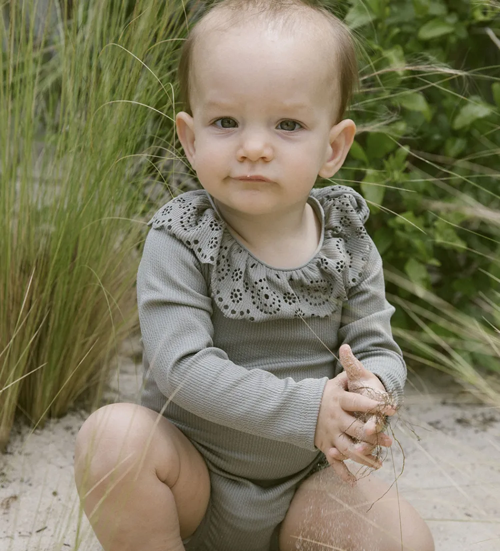 Lil' Atelier Badedragt - Rib - NbfFola - Forst Fog|Lil Atelier Sale
