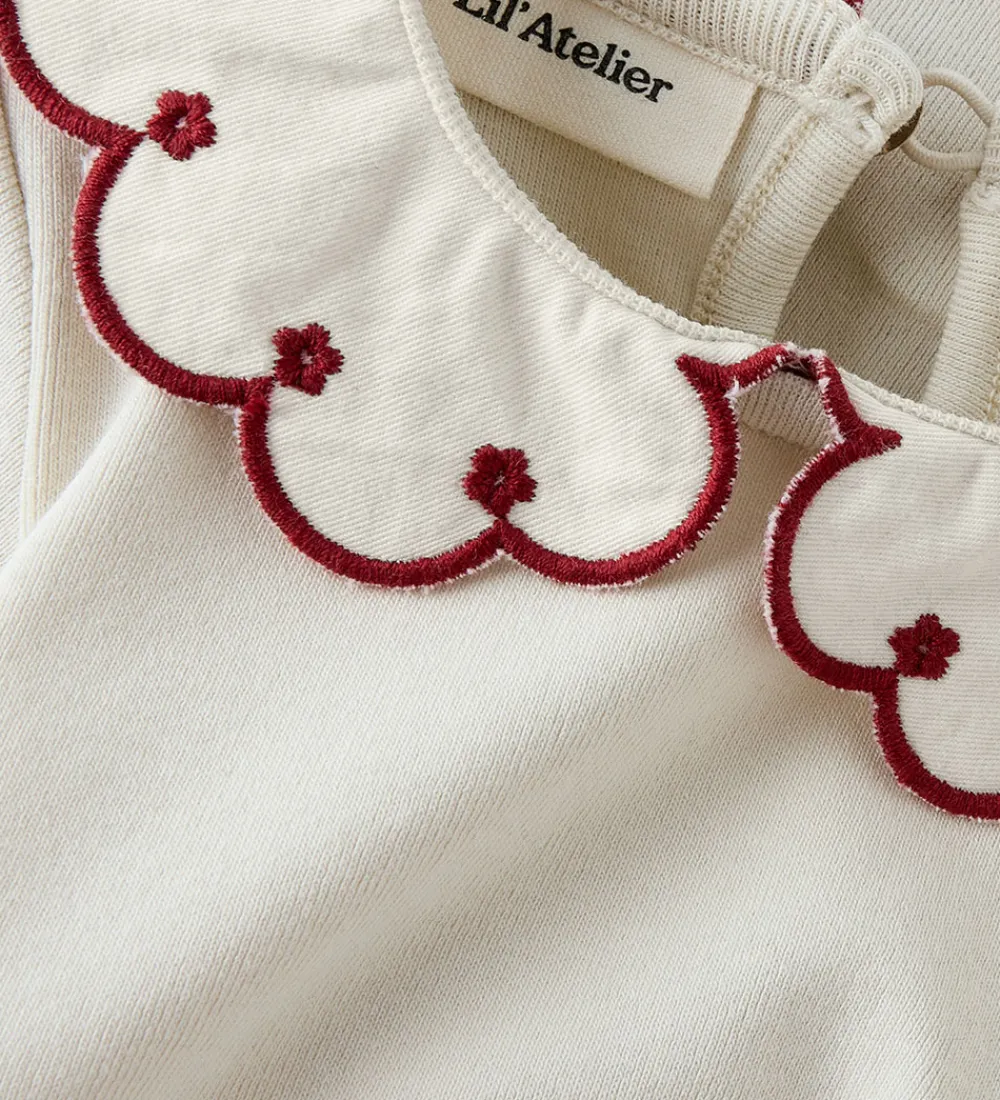 Lil' Atelier Body L/Æ - NmfFundo - Turtledove/ Red Dahila|Lil Atelier Discount