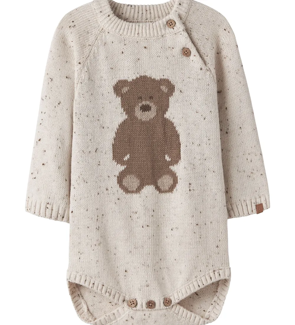 Lil' Atelier Body L/Æ - Strik - NbnGalto - Turtledove/Teddy|Lil Atelier Online