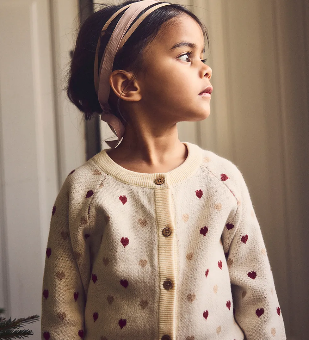 Cardigan - Strik - NmfSaran - Turtledove/Sepia Tint|Lil Atelier Best