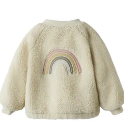 Lil' Atelier Fleecejakke - NmnLajo - Turtledove/Rainbow|Lil Atelier New