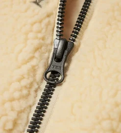 Lil' Atelier Fleecejakke - NmfNalo - Bleached Sand m. Blomster|Lil Atelier Online