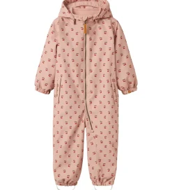 Lil' Atelier Flyverdragt - NmfLasnow10 - AOP - Misty Rose/Cherry|Lil Atelier Clearance