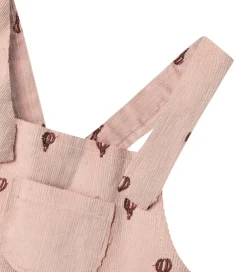 Kjole - Fløjl - NbfNelly - Cameo Rose/EMB|Lil Atelier