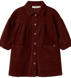 Kjole - Fløjl - NmfObert - Hot Chocolate|Lil Atelier Discount