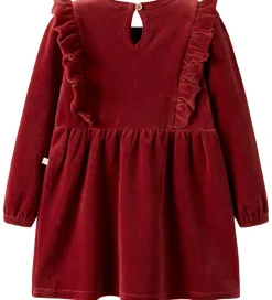 Lil' Atelier Kjole - Velour - NmfSaga - Red Dahlia|Lil Atelier Sale