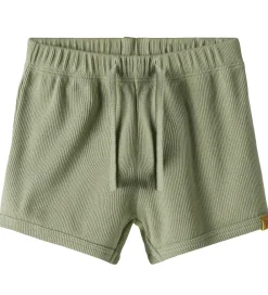 Lil' Atelier Shorts - Rib - NbmGago - Seagrass|Lil Atelier Outlet