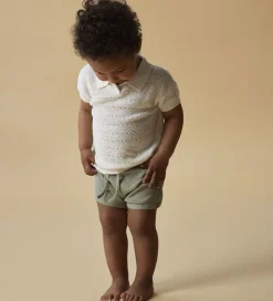 Lil' Atelier Shorts - Rib - NbmGago - Seagrass|Lil Atelier Outlet