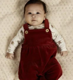 Lil' Atelier Smækbukser - Velour - NbfSaga - Red Dahlia|Lil Atelier Hot