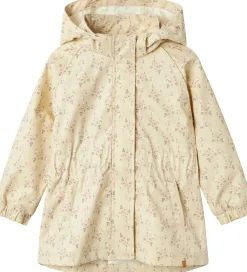 Lil' Atelier Sommerjakke - NmfGerda - Bleached Sand m. Blomster|Lil Atelier Best